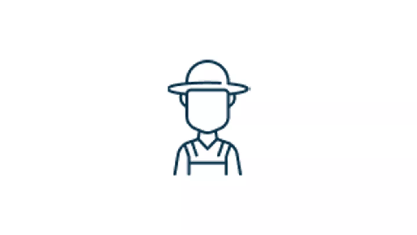 ícone de agricultor